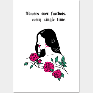 Flowers Over Fuccbois| Sassy Posters and Art